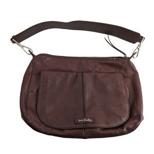 Vera Bradley Burgundy Leather Shoulder Bag